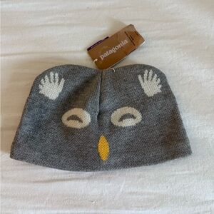 Patagonia Kids Gray Owl Beanie